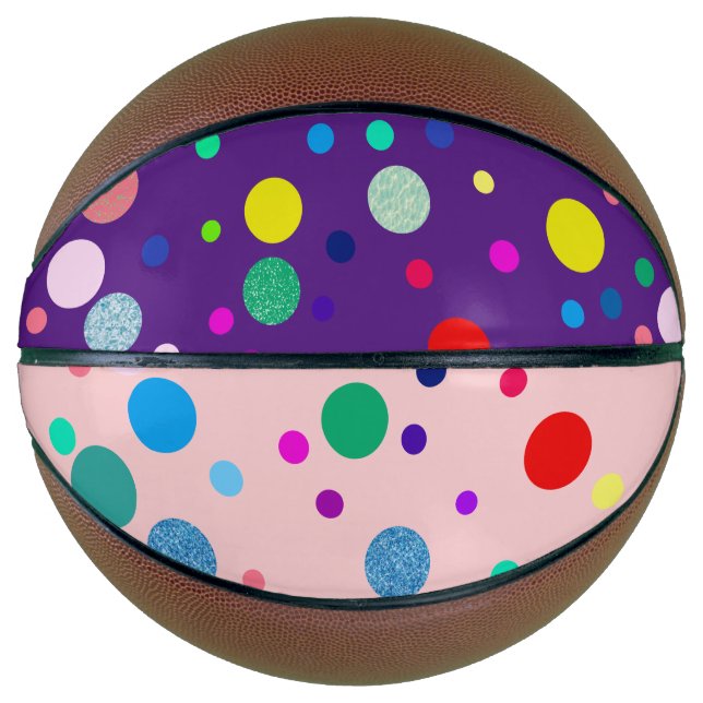 Dotty Muster Mini Basketball Hoop (Vorderseite)