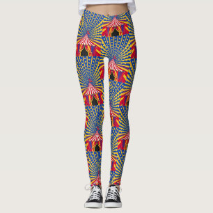 Dotty Radiant Motion Circus-Thema Leggings