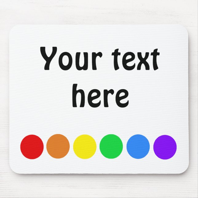 Dotty Regenbogen Mousepad (Vorne)