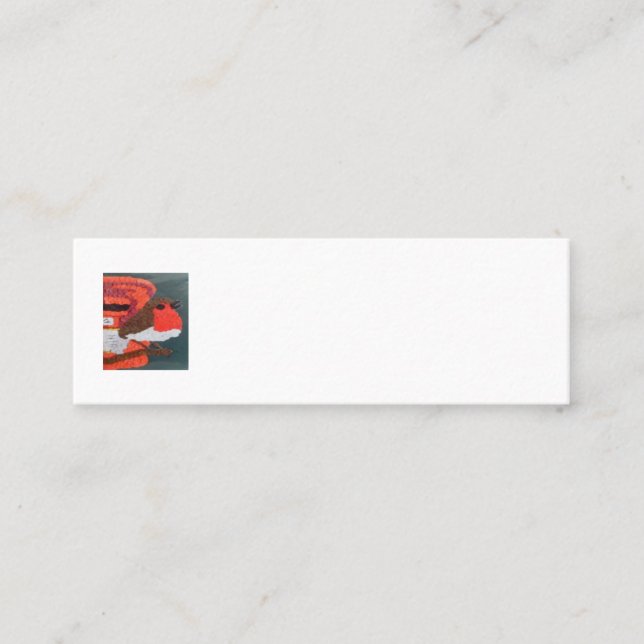 Dotty Robin Mini Carte de visite (Devant)