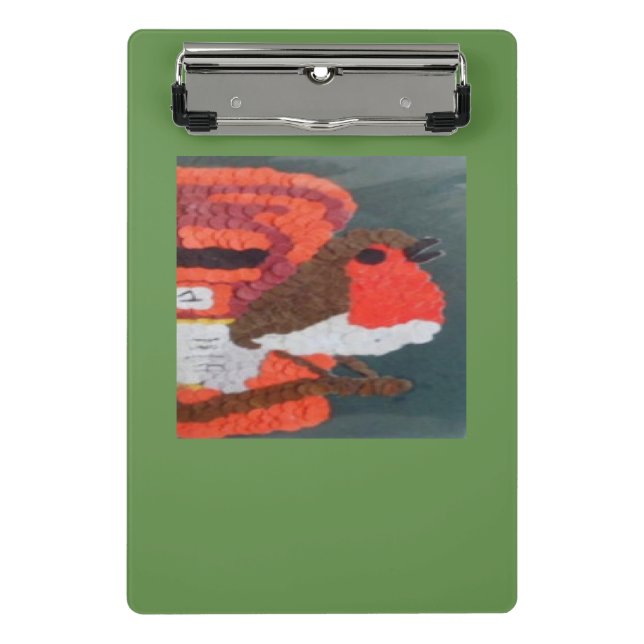 Dotty Robin Mini Clipboard Klemmbrett (Vorderseite)