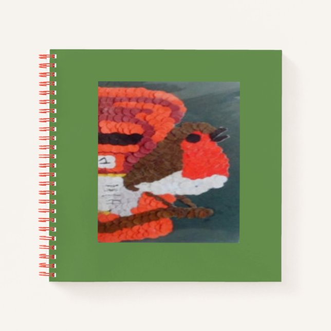 Dotty Robin Notebook Notizbuch (Vorderseite)
