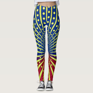 Dotty Strahlende Bewegung Vibrant, Leggings