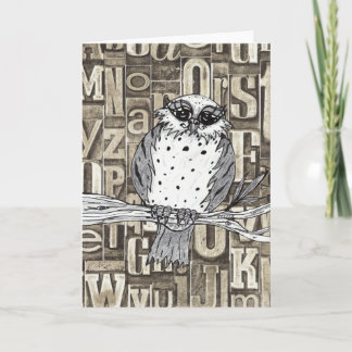 Dotty the Owl 1 carte de voeux