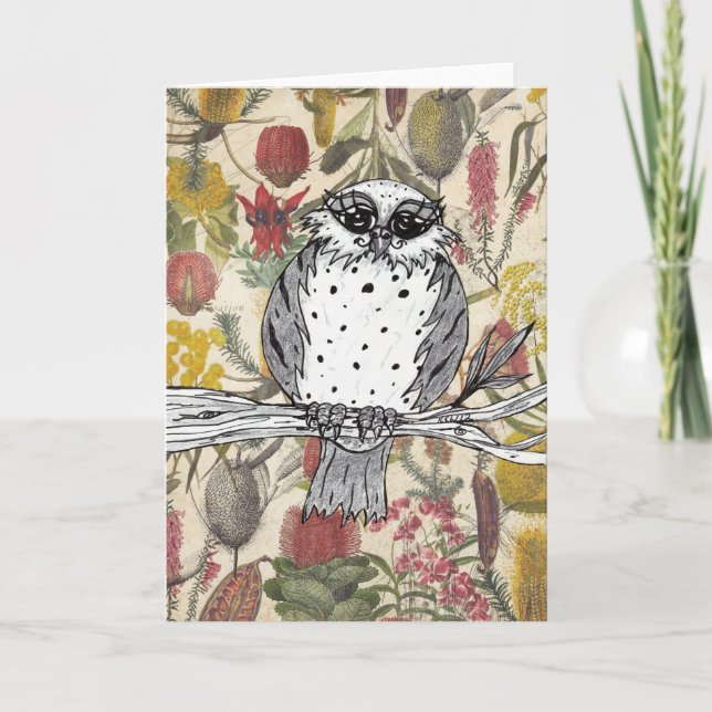 Dotty the Owl 6 Grußkarte Karte (Vorderseite)