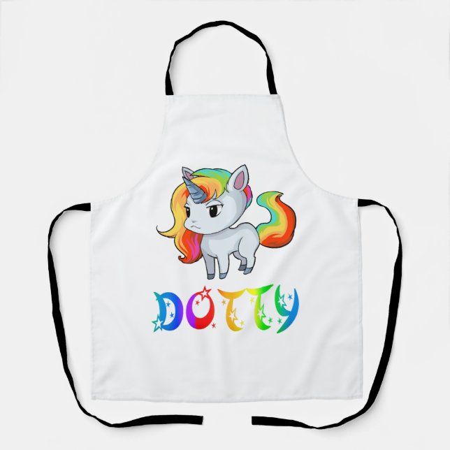 Dotty Unicorn Schürze (Vorderseite)