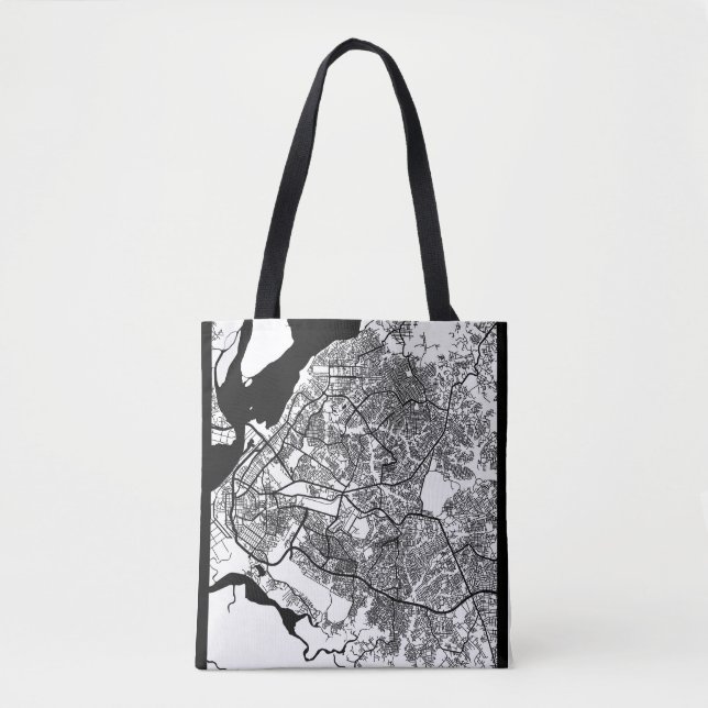 Douala Kamerun Stadtplan Tasche (Vorderseite)