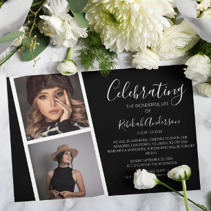 Double Bande de Photos   Invitation de Mémorial de