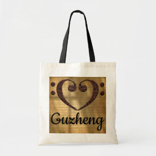 Double Bass Clef Heart Guzheng Tragetasche