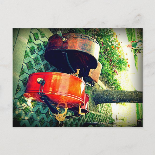 Double Bass Couple Postkarte (Vorderseite)