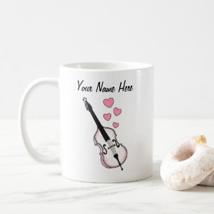 Double Bass Custom Wedding Tasse Bassist Musiker