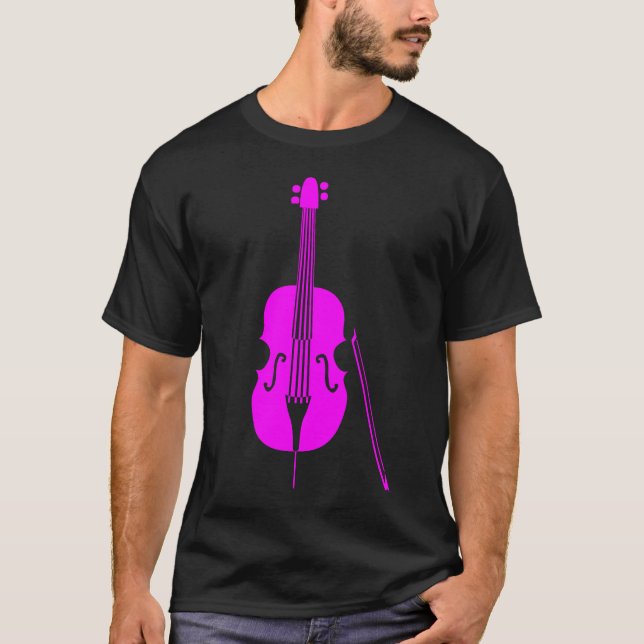 Double Bass - Magenta T-Shirt (Vorderseite)