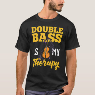 Double Bass Music Instrument Player Einsteiger-Lek T-Shirt