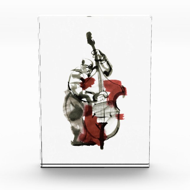 Double Bass Player Fotoblock (Vorderseite)