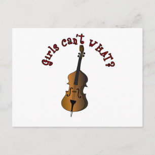 Double Bass Player Postkarte