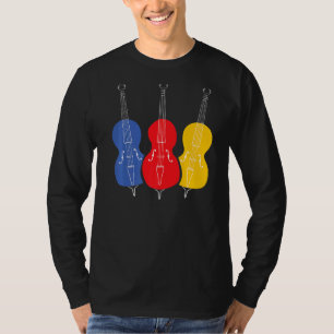 Double Bass Retro Upright Bass String Premium T-Shirt