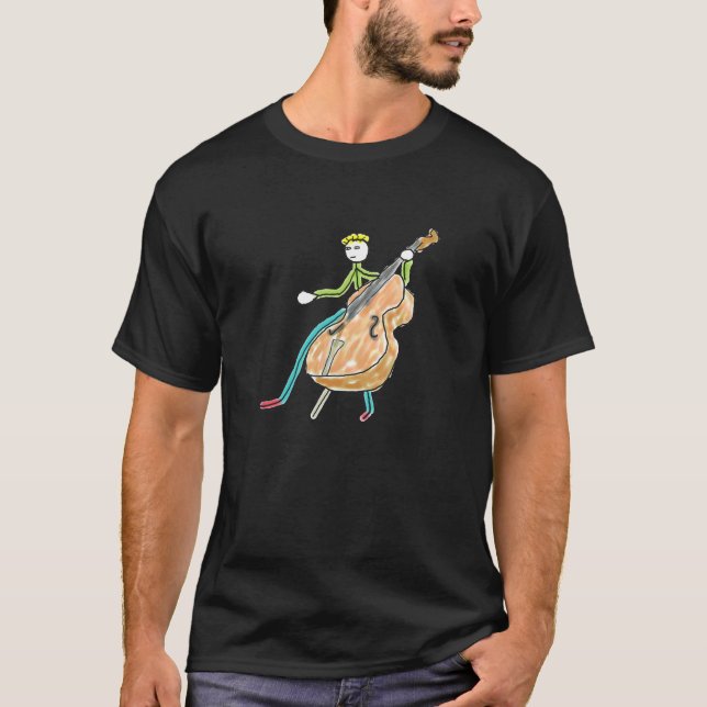 Double Bass Stickman T-Shirt (Vorderseite)