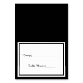 Double Black Trim - Escort-Karte Tischnummer