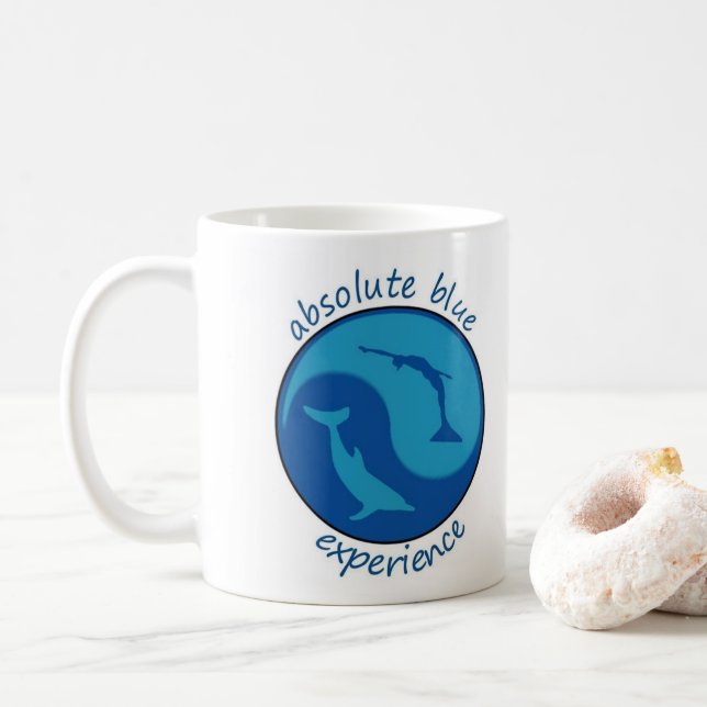 Double Blue-Tasse Kaffeetasse (Mit Donut)