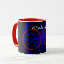 Double Blueberry Accent Math Art Coffee Tasse