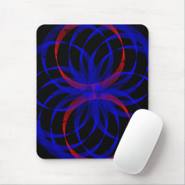 Double Blueberry Color Geometric Mouse Pad Mousepad