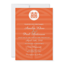 Double Bonheur Faire-part de mariage chinois