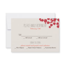 Double Bonheur Faire-part de mariage chinois - RSV