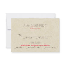 Double Bonheur Faire-part de mariage chinois - RSV