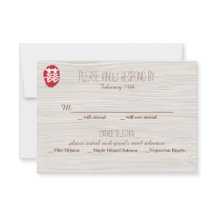 Double Bonheur Faire-part de mariage chinois - RSV