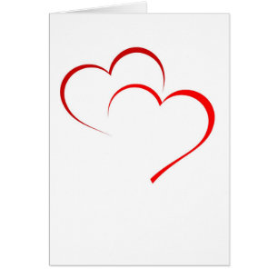 Double carte de coeur