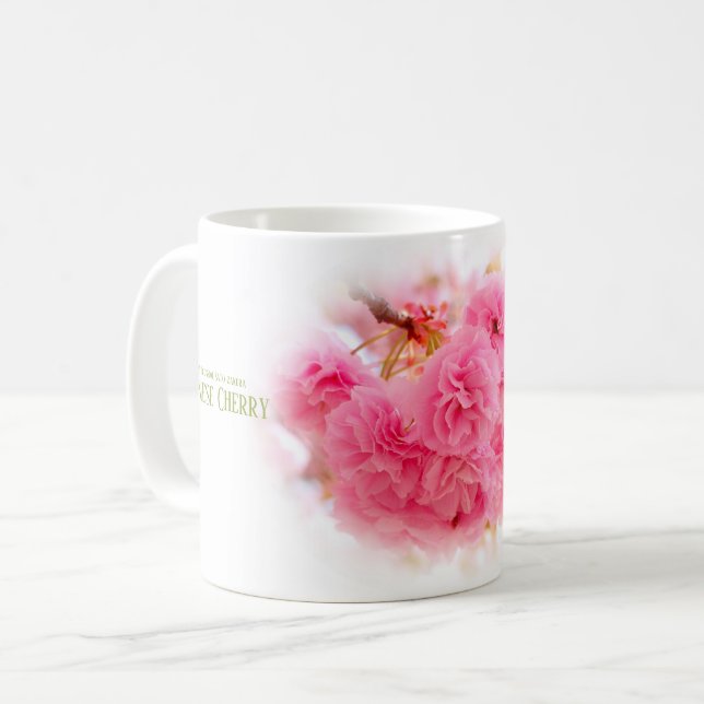 Double Cherry Blossom: Sato-zakura Kaffeetasse (Vorderseite Links)