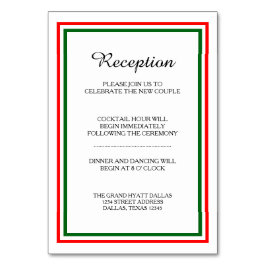 Double Christmas Trial - Empfang Insert Card Tischnummer