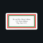 Double Christmas Trim - Adressetikett<br><div class="desc">Doppel-Weihnachtsadressen-Etikett</div>