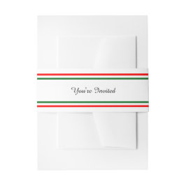 Double Christmas Trim - Bauchband Einladungsbanderole