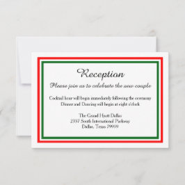 Double Christmas Trim-Empfang-Invition Einladung