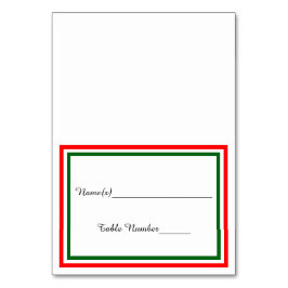 Double Christmas Trim - Escort Card Tischnummer