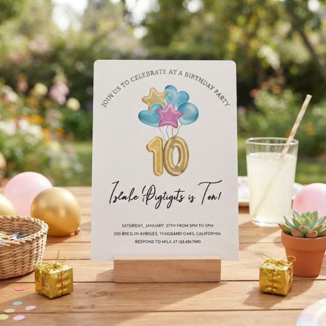 Double Digits Birthday Bash Einladung (Von Creator hochgeladen)