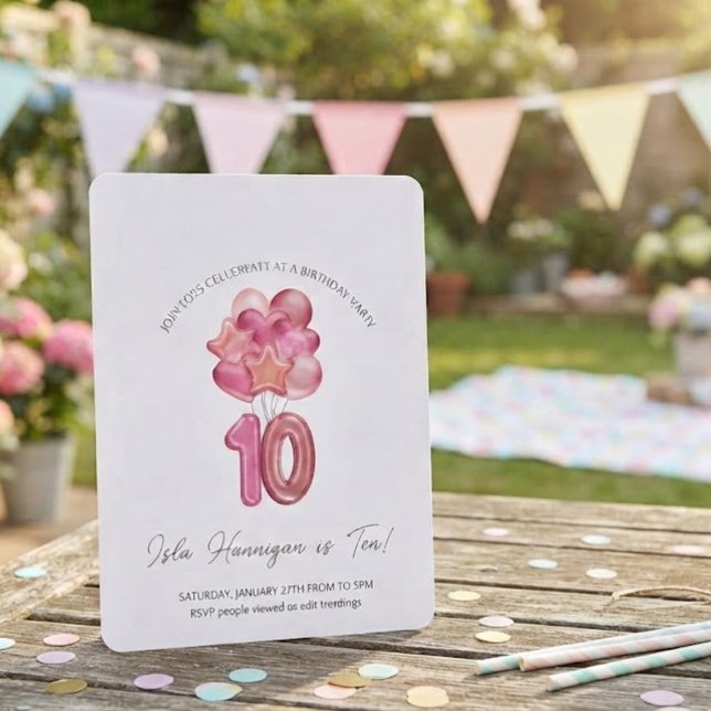 Double Digits Birthday Bash Einladung (Von Creator hochgeladen)