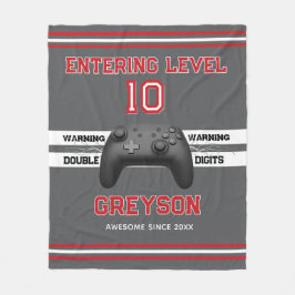 Double digits! Perfect Ten Year old Birthday Flee Fleecedecke