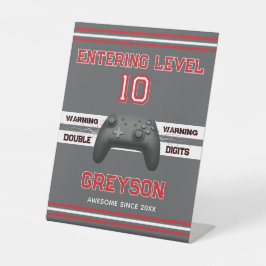 Double digits! Perfect Ten Year old Birthday Sockelschild