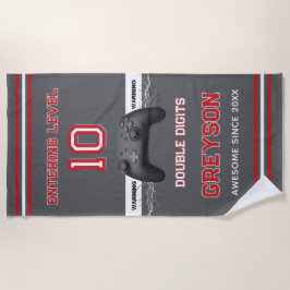 Double digits! Perfect Ten Year old Birthday Strandtuch