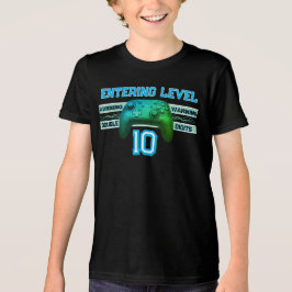 Double digits! Perfect Ten Year old Birthday Tri-Blend Shirt