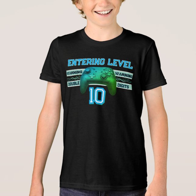 Double digits! Perfect Ten Year old Birthday  Tri-Blend Shirt (Vorderseite)