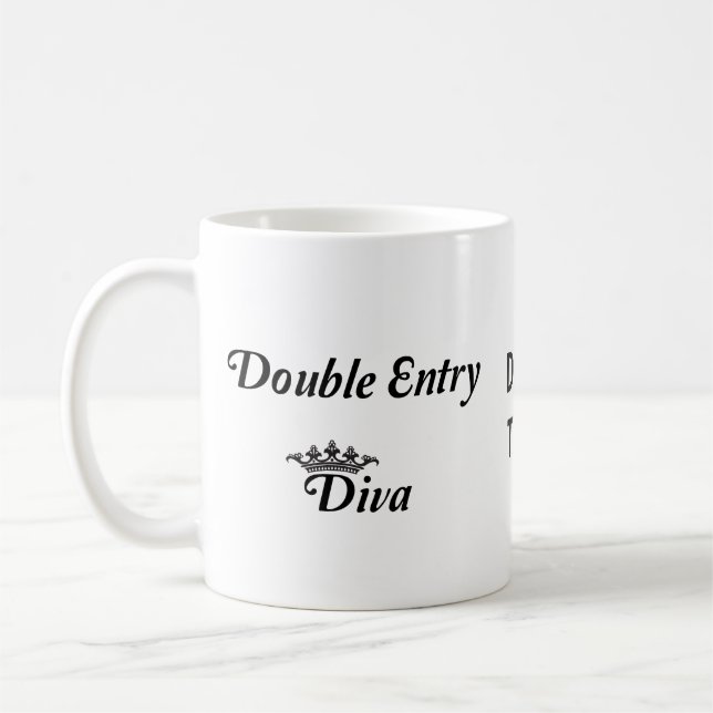 Double Entry Diva Kaffeetasse (Links)