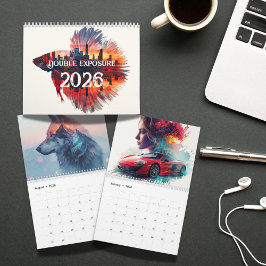 Double Exposure Art 2026  Unique Surreal Photo Kalender