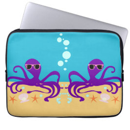 Double Groovy Octopus Laptopschutzhülle
