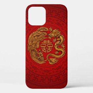 Double Happy Symbol mit Phoenix und Dragon Case-Mate iPhone Hülle