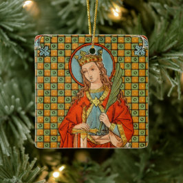 Double Image St. Barbara (JP 01) Square Keramikornament