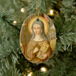Double Image St. Catherine von Bologna (SAU 027) Keramik Ornament