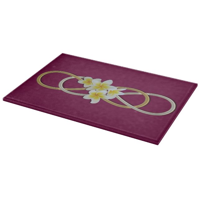 Double Infinity BiColor Frangipani Schneidebrett (Ecke)